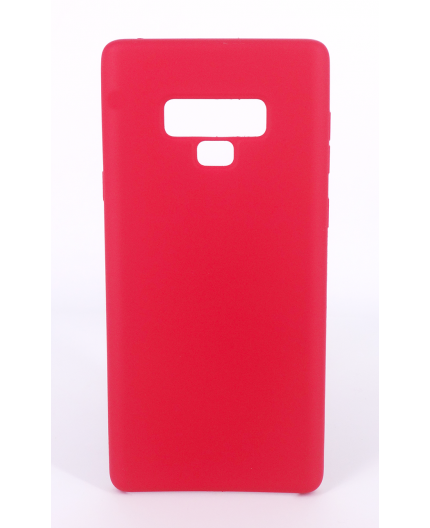 Coque Silicone Gomme intérieur façon velours Samsung Galaxy Note 9 (N960F) - Framboise