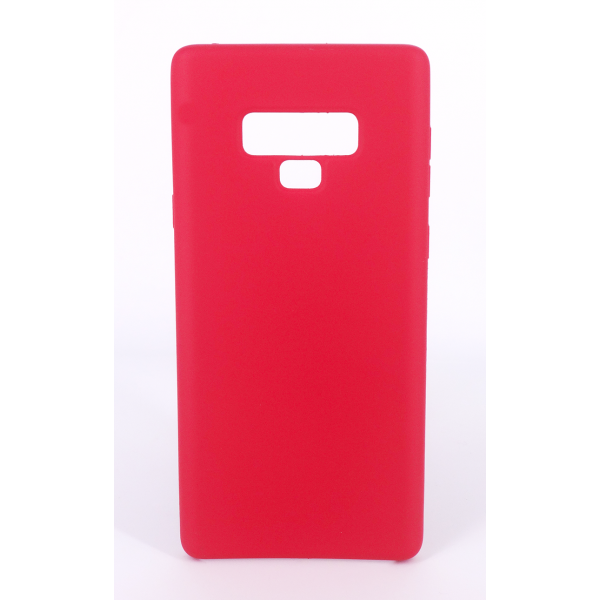 Coque Silicone Gomme intérieur façon velours Samsung Galaxy Note 9 (N960F) - Framboise