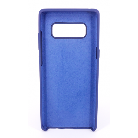 Coque Silicone Gomme Intérieur Façon Velours Samsung Galaxy Note 8 (N950F) - Bleu  Nuit