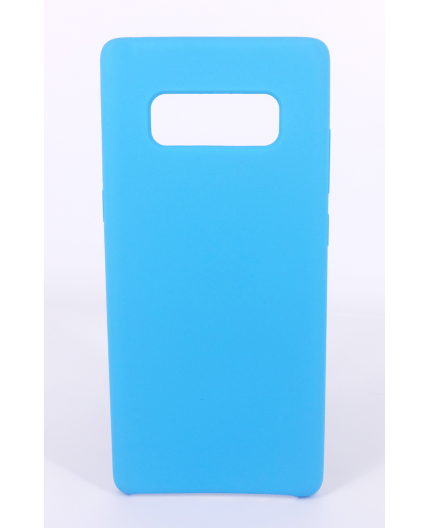 Coque Silicone Gomme Intérieur Façon Velours Samsung Galaxy Note 8 (N950F) - Bleu Ciel