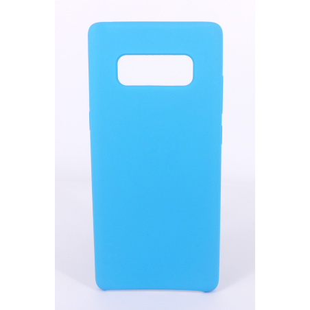 Coque Silicone Gomme Intérieur Façon Velours Samsung Galaxy Note 8 (N950F) - Bleu Ciel