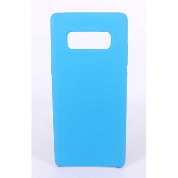 Coque Silicone Gomme Intérieur Façon Velours Samsung Galaxy Note 8 (N950F) - Bleu Ciel