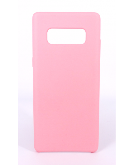 Coque Silicone Gomme Intérieur Façon Velours Samsung Galaxy Note 8 (N950F) - Rose Clair