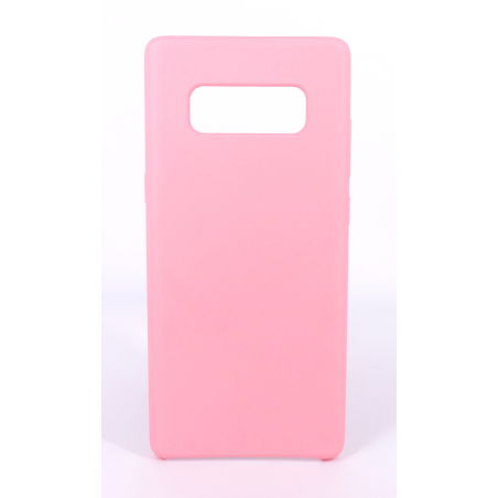 Coque Silicone Gomme Intérieur Façon Velours Samsung Galaxy Note 8 (N950F) - Rose Clair