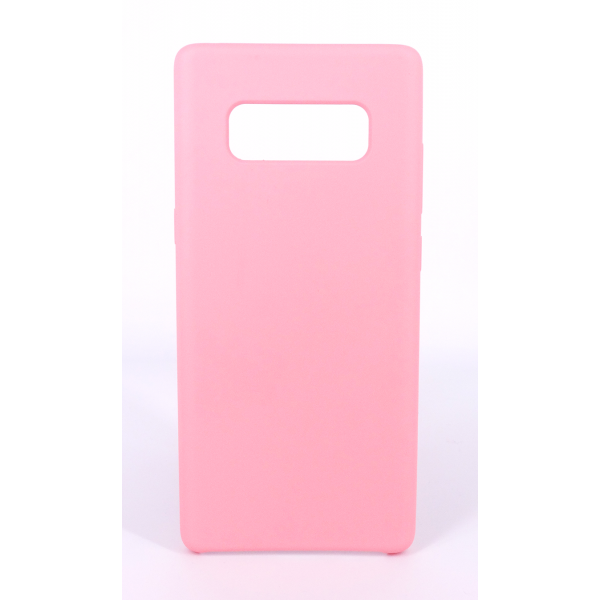 Coque Silicone Gomme Intérieur Façon Velours Samsung Galaxy Note 8 (N950F) - Rose Clair