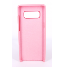 Coque Silicone Gomme Intérieur Façon Velours Samsung Galaxy Note 8 (N950F) - Rose Clair