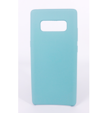Coque Silicone Gomme Intérieur Façon Velours Samsung Galaxy Note 8 (N950F) - Bleu Méditerranée