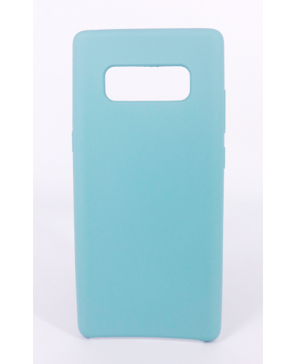 Coque Silicone Gomme Intérieur Façon Velours Samsung Galaxy Note 8 (N950F) - Bleu Méditerranée