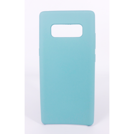 Coque Silicone Gomme Intérieur Façon Velours Samsung Galaxy Note 8 (N950F) - Bleu Méditerranée