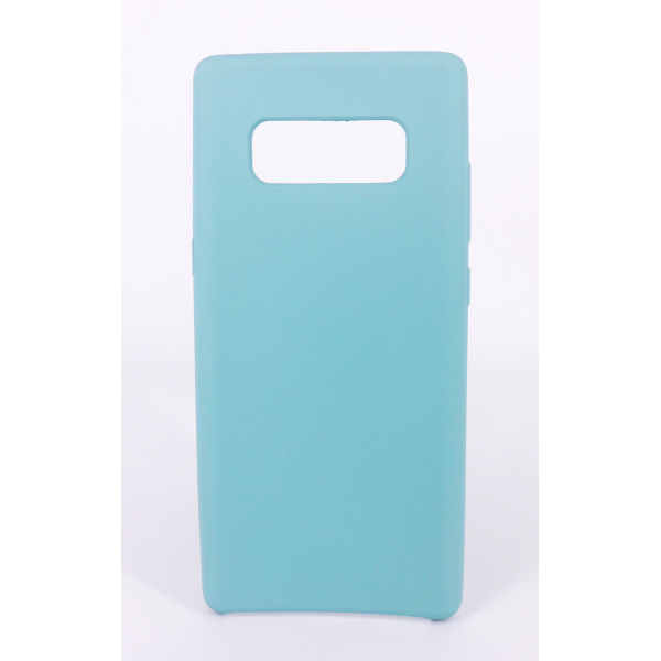 Coque Silicone Gomme Intérieur Façon Velours Samsung Galaxy Note 8 (N950F) - Bleu Méditerranée