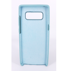 Coque Silicone Gomme Intérieur Façon Velours Samsung Galaxy Note 8 (N950F) - Bleu Méditerranée