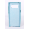 Coque Silicone Gomme Intérieur Façon Velours Samsung Galaxy Note 8 (N950F) - Bleu Méditerranée
