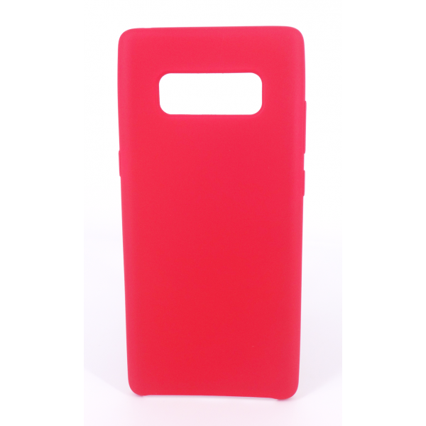 Coque Silicone Gomme Intérieur Façon Velours Samsung Galaxy Note 8 (N950F) - Framboise