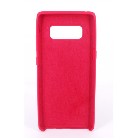 Coque Silicone Gomme Intérieur Façon Velours Samsung Galaxy Note 8 (N950F) - Framboise