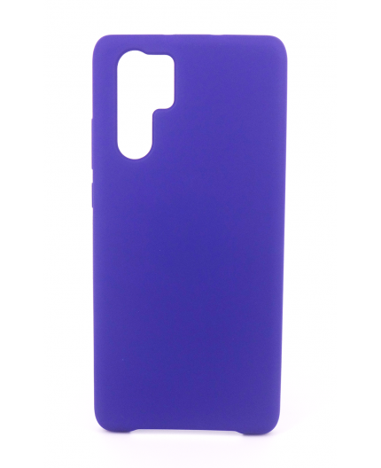 Coque Silicone Gomme Intérieur Façon Velours Huawei P30 Pro - Violet Ultra