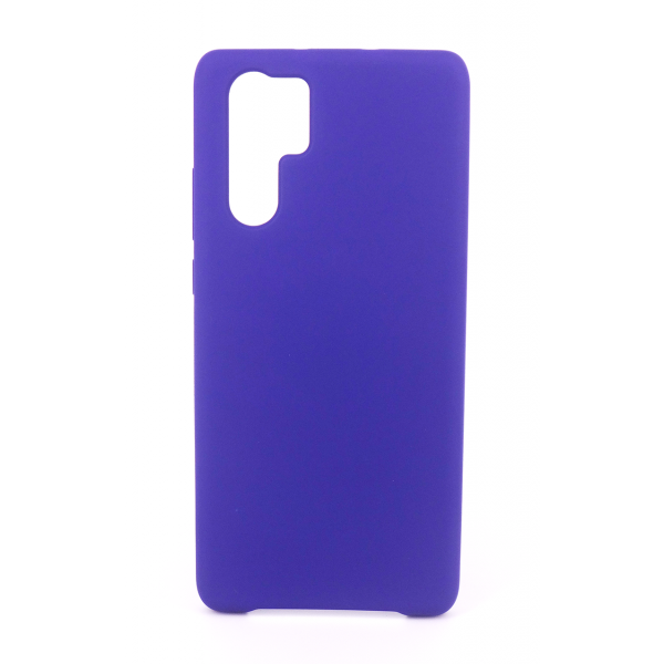 Coque Silicone Gomme Intérieur Façon Velours Huawei P30 Pro - Violet Ultra
