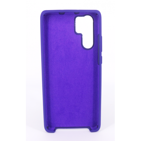 Coque Silicone Gomme Intérieur Façon Velours Huawei P30 Pro - Violet Ultra