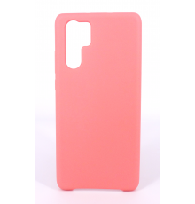 Coque Silicone Gomme Intérieur Façon Velours Huawei P30 Pro - Rose Saumon
