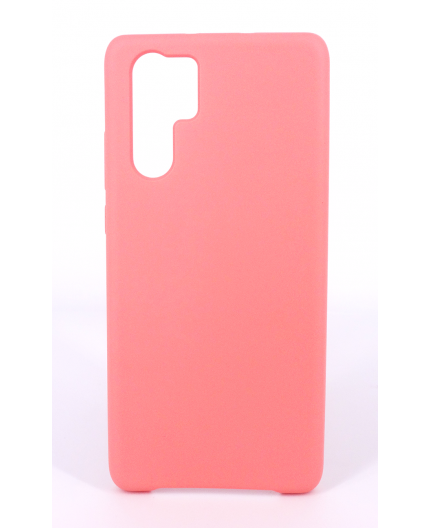 Coque Silicone Gomme Intérieur Façon Velours Huawei P30 Pro - Rose Saumon