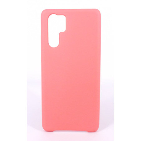 Coque Silicone Gomme Intérieur Façon Velours Huawei P30 Pro - Rose Saumon