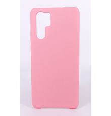 Coque Silicone Gomme Intérieur Façon Velours Huawei P30 Pro - Rose Clair
