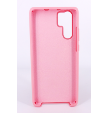 Coque Silicone Gomme Intérieur Façon Velours Huawei P30 Pro - Rose Clair