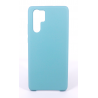 Coque Silicone Gomme Intérieur Façon Velours Huawei P30 Pro - Bleu Méditerranée