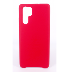 Coque Silicone Gomme Intérieur Façon Velours Huawei P30 Pro - Framboise