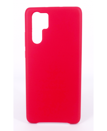 Coque Silicone Gomme Intérieur Façon Velours Huawei P30 Pro - Framboise