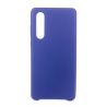 Coque Silicone Gomme Intérieur Façon Velours Huawei P30 - Bleu Nuit