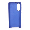 Coque Silicone Gomme Intérieur Façon Velours Huawei P30 - Bleu Nuit