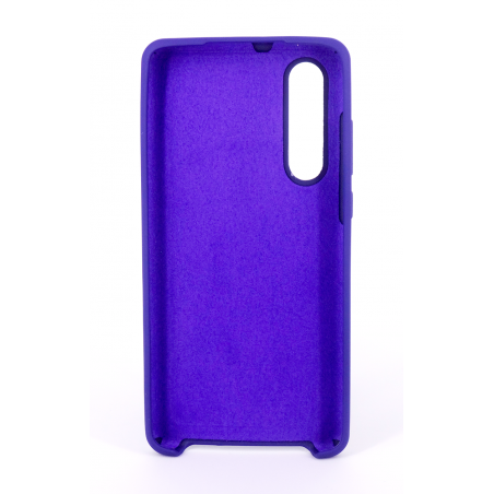 Coque Silicone Gomme Intérieur Façon Velours Huawei P30 - Violet Ultra