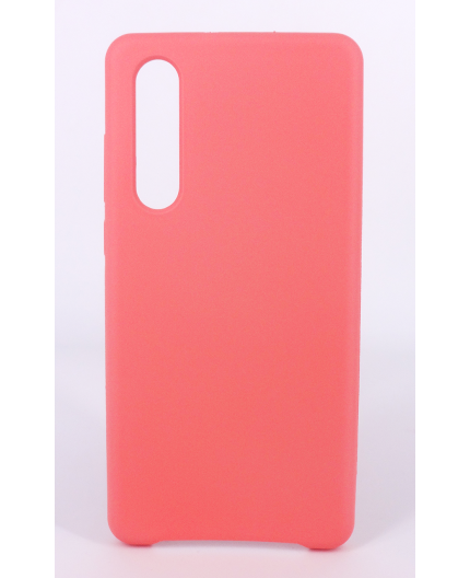 Coque Silicone Gomme Intérieur Façon Velours Huawei P30 - Rose Saumon