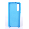 Coque Silicone Gomme Intérieur Façon Velours Huawei P30 - Bleu Ciel
