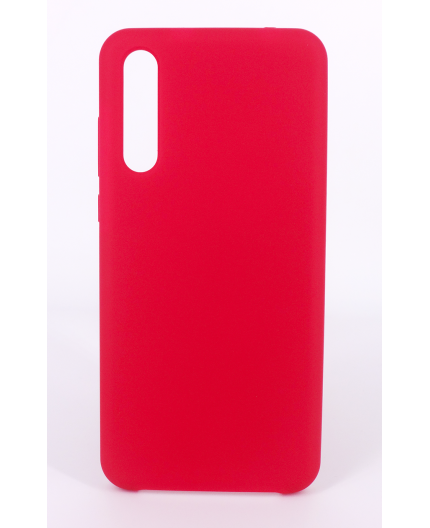 Coque Silicone Gomme Intérieur Façon Velours Huawei P30 - Framboise