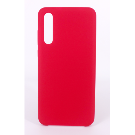 Coque Silicone Gomme Intérieur Façon Velours Huawei P30 - Framboise