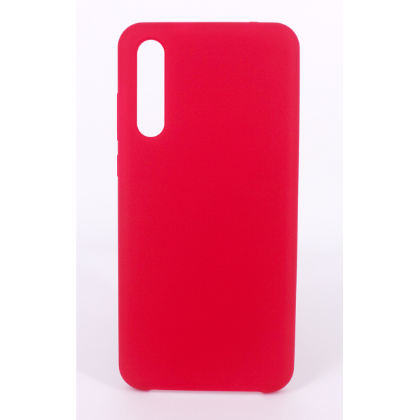 Coque Silicone Gomme Intérieur Façon Velours Huawei P30 - Framboise