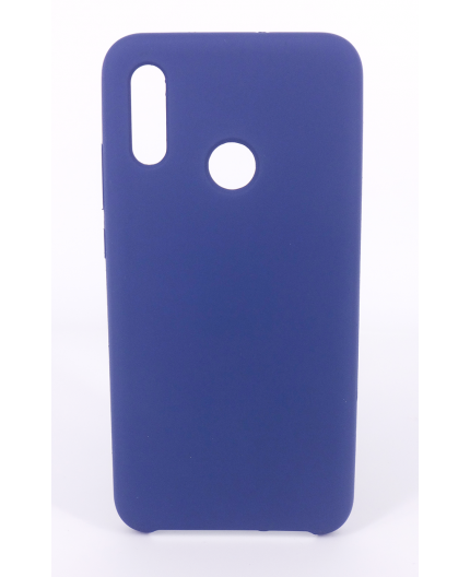 Coque Silicone Gomme Intérieur Façon Velours Huawei P Smart (2019) - Bleu Nuit