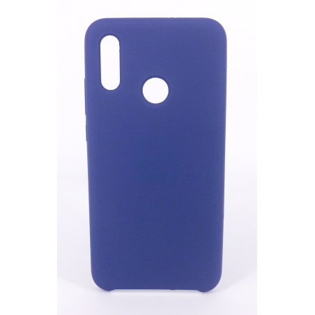 Coque Silicone Gomme Intérieur Façon Velours Huawei P Smart (2019) - Bleu Nuit