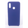 Coque Silicone Gomme Intérieur Façon Velours Huawei P Smart (2019) - Bleu Nuit