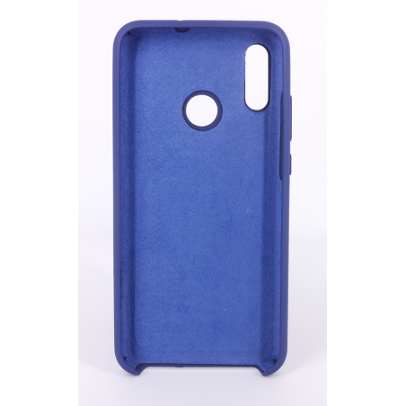 Coque Silicone Gomme Intérieur Façon Velours Huawei P Smart (2019) - Bleu Nuit