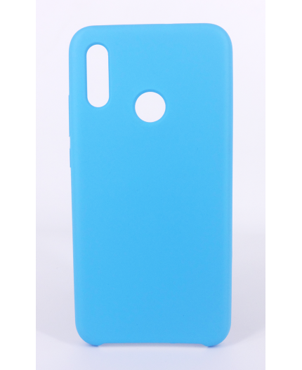 Coque Silicone Gomme Intérieur Façon Velours Huawei P Smart (2019) - Bleu Ciel