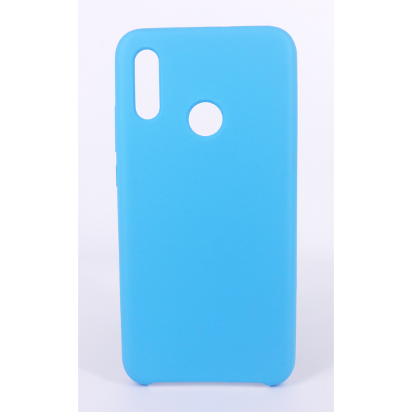 Coque Silicone Gomme Intérieur Façon Velours Huawei P Smart (2019) - Bleu Ciel