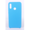 Coque Silicone Gomme Intérieur Façon Velours Huawei P Smart (2019) - Bleu Ciel