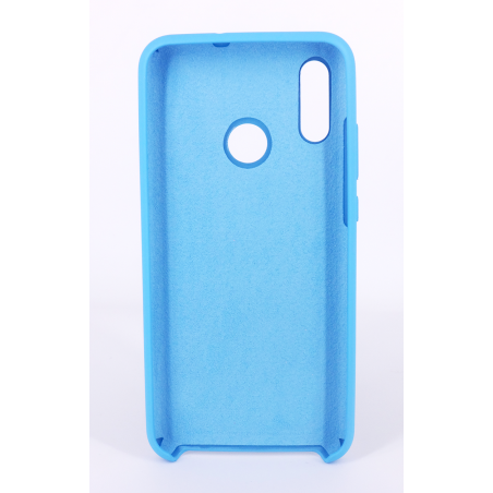 Coque Silicone Gomme Intérieur Façon Velours Huawei P Smart (2019) - Bleu Ciel