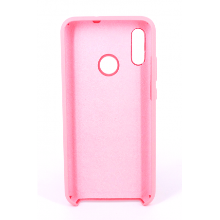 Coque Silicone Gomme Intérieur Façon Velours Huawei P Smart (2019) - Rose Clair