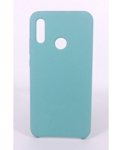 Coque Silicone Gomme Intérieur Façon Velours Huawei P Smart (2019) - Bleu Méditerranée