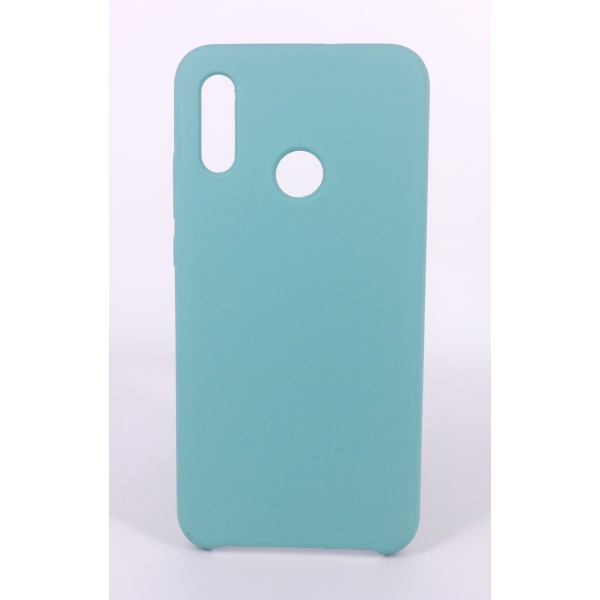 Coque Silicone Gomme Intérieur Façon Velours Huawei P Smart (2019) - Bleu Méditerranée