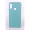 Coque Silicone Gomme Intérieur Façon Velours Huawei P Smart (2019) - Bleu Méditerranée