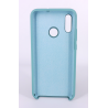 Coque Silicone Gomme Intérieur Façon Velours Huawei P Smart (2019) - Bleu Méditerranée